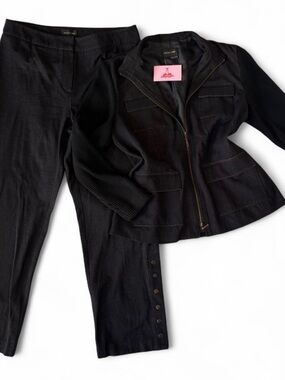 Dark Wash Stretchy Denim Matching Set